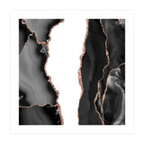 Black & Rose Gold Agate Texture 07  (Print Only) thumbnail