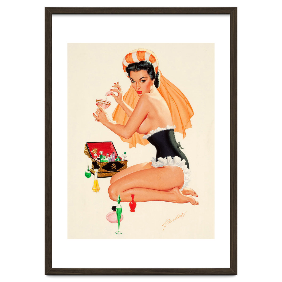 Young And Beautiful Witch Preparing A Love Portion