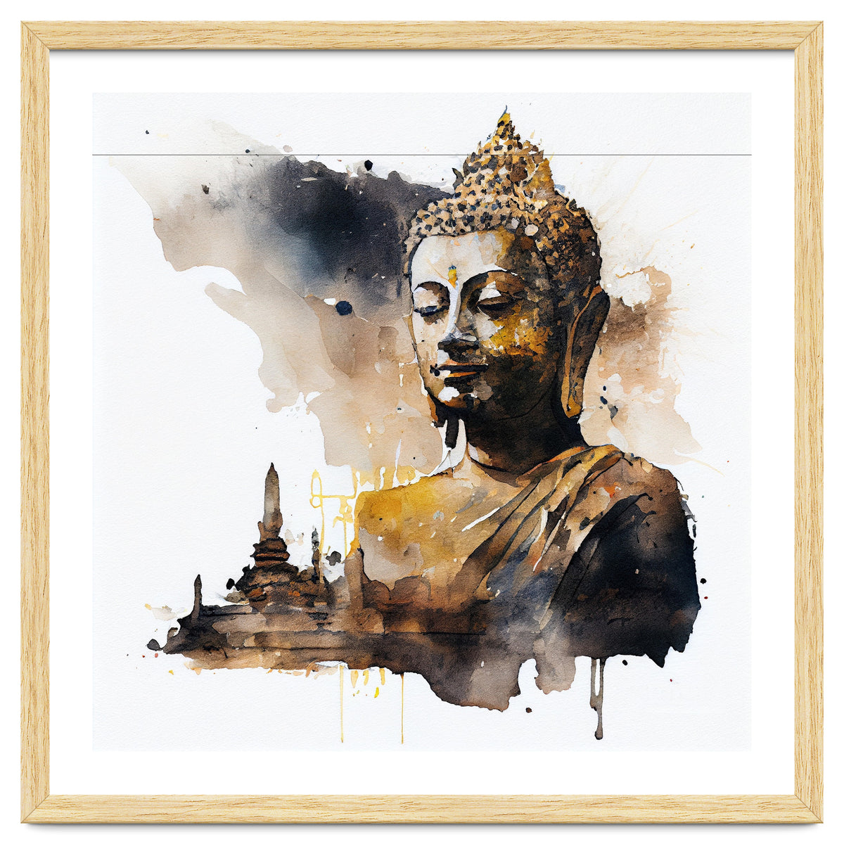 Watercolor Buddha #1