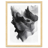 Abstract Black And White Wavy Lines Forming Organic Shapes thumbnail