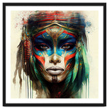 Turquoise Warrior Woman Portrait thumbnail