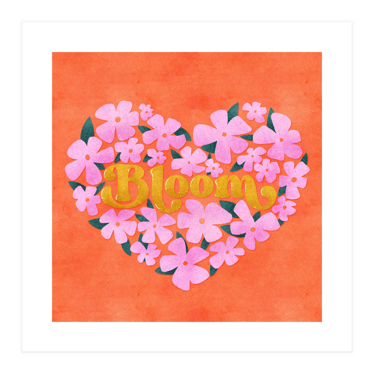 Bloom Floral Heart (Print Only)