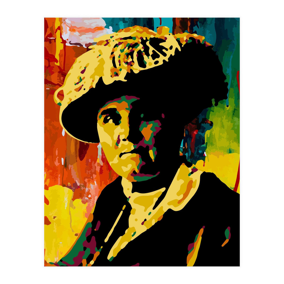 Jane Addams Colorful Abstract Art (Print Only)