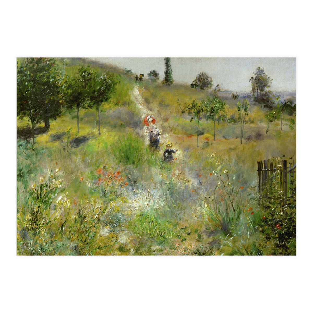Chemin montant dans les hautes herbes. Oil on canvas (around 1875) 60 x 74 cm R. F. 2581. (Print Only)