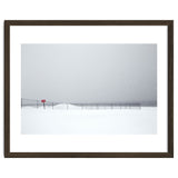 Fence in the winter seascape thumbnail