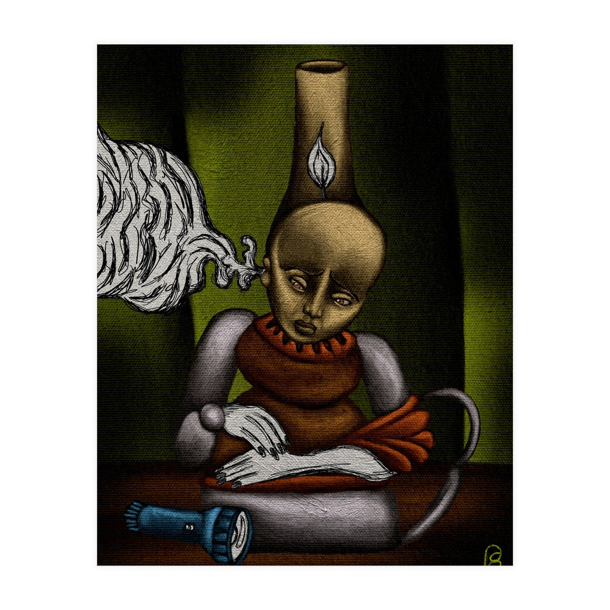 "no light here, blame your thoughts"  (Print Only)