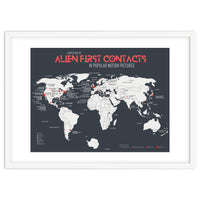 World Map of Alien First Contacts in Movies