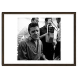 The American singer Elvis Presley during a recording session in 1956. thumbnail