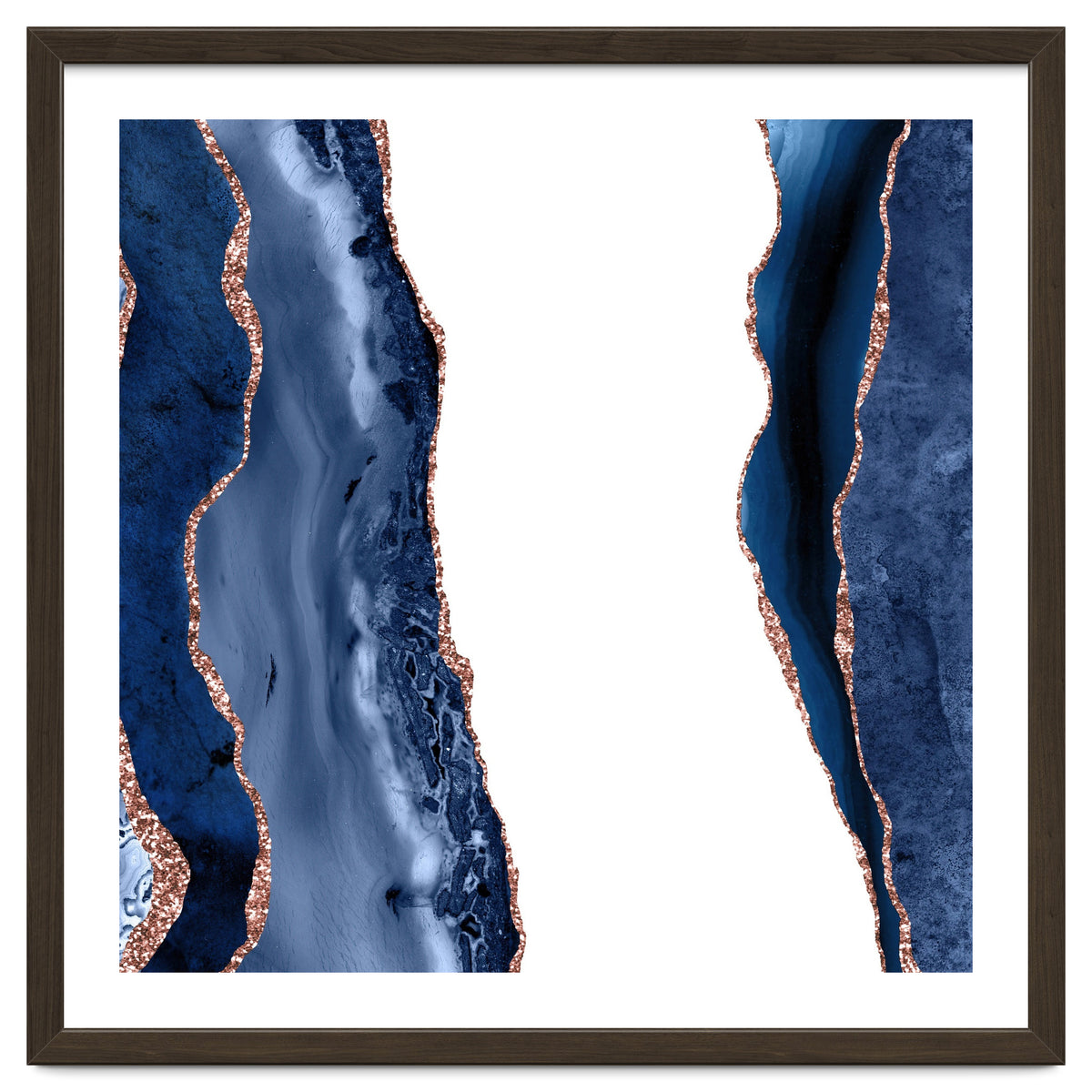 Navy & Rose Gold Agate Texture 28