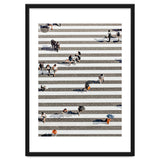 Rain Crossing | Polka Dots Zebra Crossing On The Street | Rain Eclectic Modern Graphic Design thumbnail
