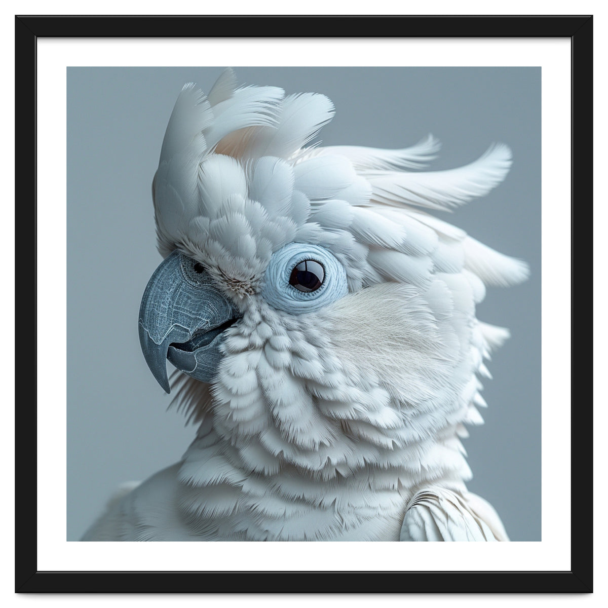 White Cockatoo Bird Portrait Close Up