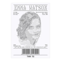 Receipt Art Emma Watson (Print Only)