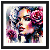 Rose Mantilla Flamenco Portrait