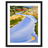 Georgia O’Keeffe – Chama River, Ghost Ranch (1937) | Serene Southwestern Landscape in Bold Modernist Forms thumbnail