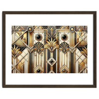 Art Deco Gold Geometric Pattern