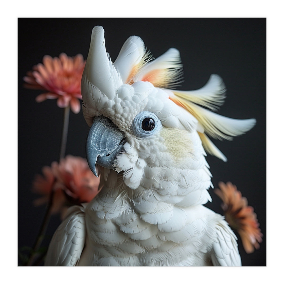 Beautiful Cockatoo Parrot With Yellow Crest (Print Only)