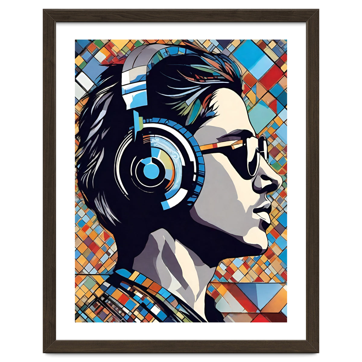 Guy In Headphones, Mosaic