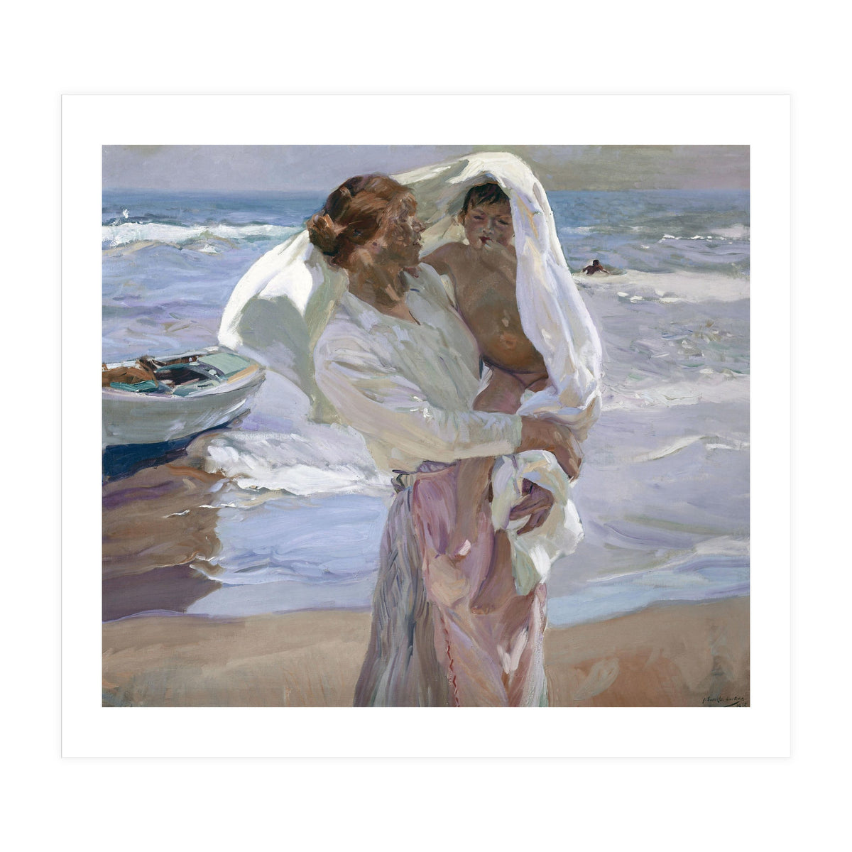 'Just Out of the Sea', 1915, Oil on canvas, 130 x 155 cm. (Print Only)