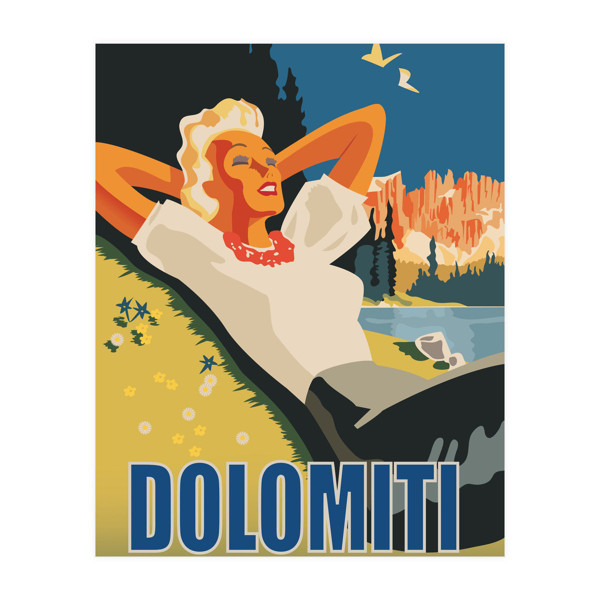 Dolomiti Sunbath (Print Only)