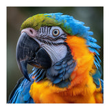 Close Up Portrait Of A Blue And Gold Macaw Parrot (Print Only) thumbnail