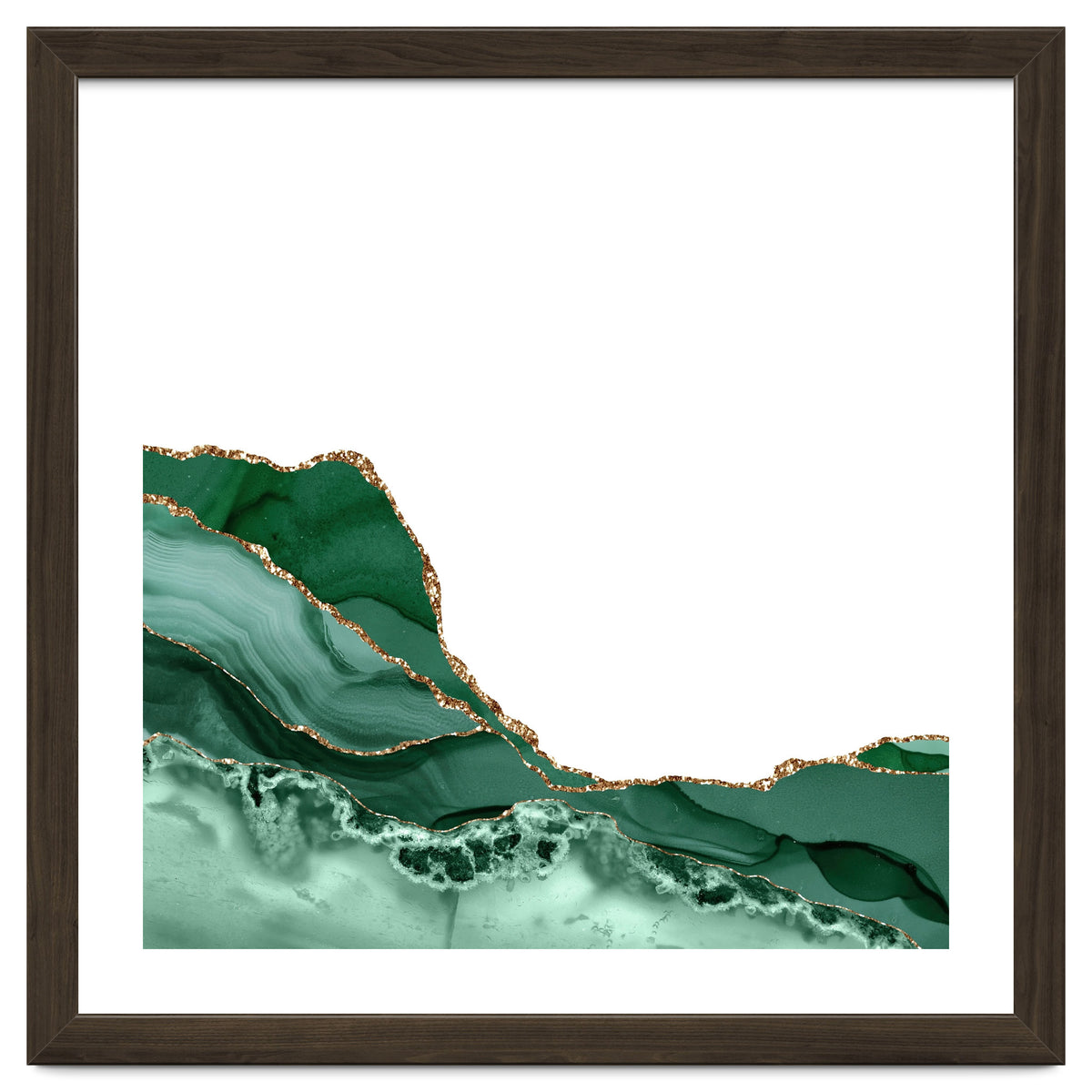 Emerald & Gold Agate Texture 07