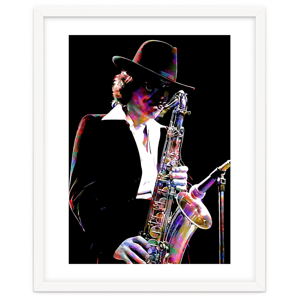 Gato Barbieri  Argentine Jazz Saxophonist Colorful Art