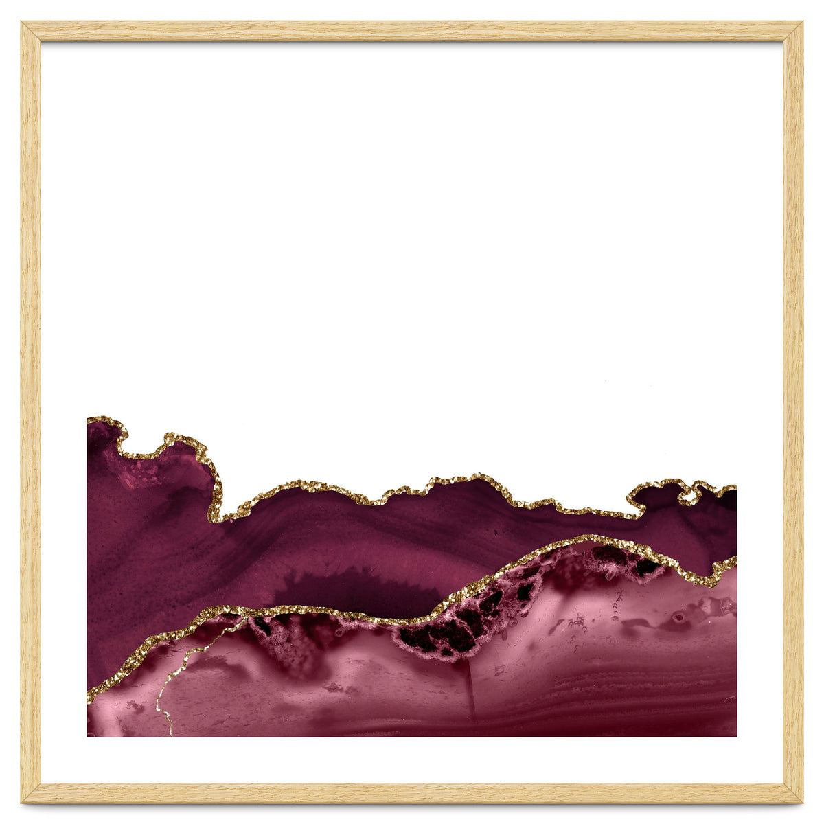 Burgundy & Gold Agate Texture 30