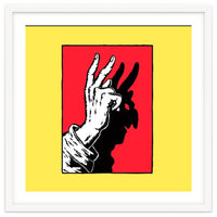Hand Shadow Art – Peace & Freedom Illustration