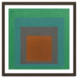 JOSEF ALBERS - HOMAGE TO THE SQUARE GREY BROWN GREEN thumbnail