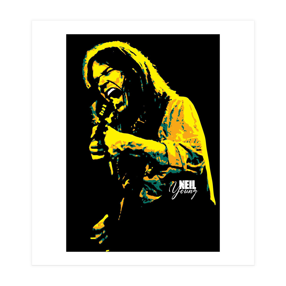 Neil Young Music Legend (Print Only)
