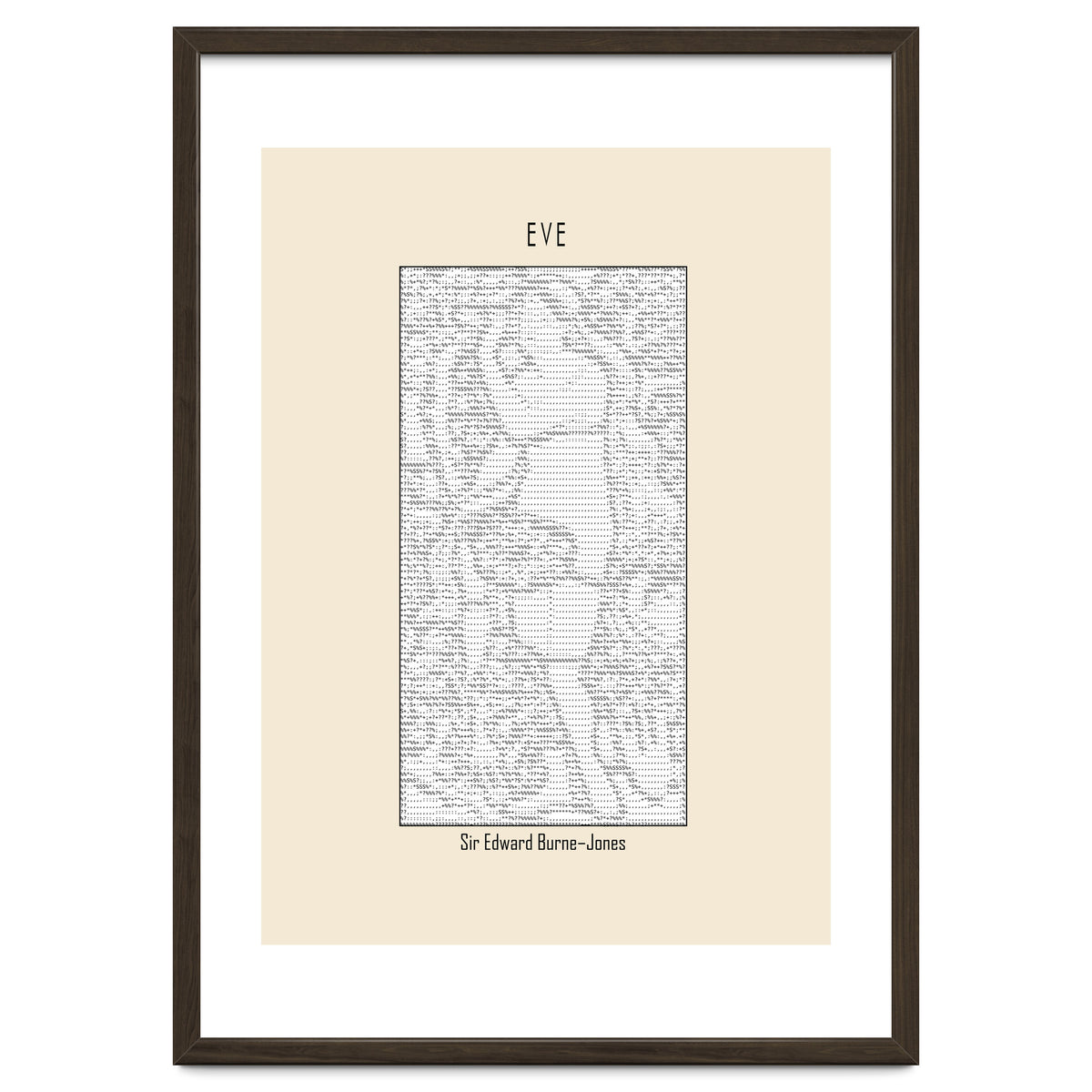 Eve – Sir Edward Burne–jones (ascii Art)