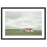Red roof house on the green hill - Iceland thumbnail