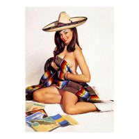 Sexy Pinup Mexican Girl (Print Only)