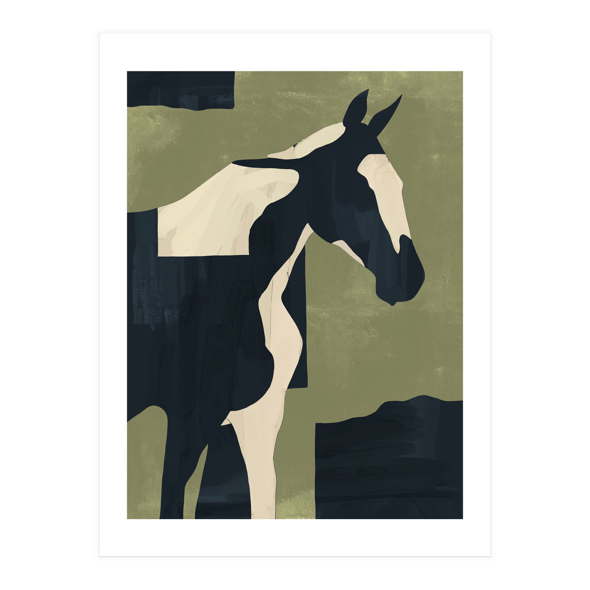 Abstract Minimal Horse 4 (Print Only)