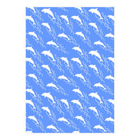 Swimming dolphins (Print Only)