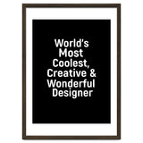 World's most coolest, creative and wonderful designer thumbnail