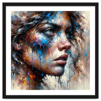 Intense Abstract Side Portrait