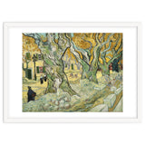 VINCENT VAN GOGH: The Road Menders. Date/Period: 1889. Painting. Oil on canvas. thumbnail