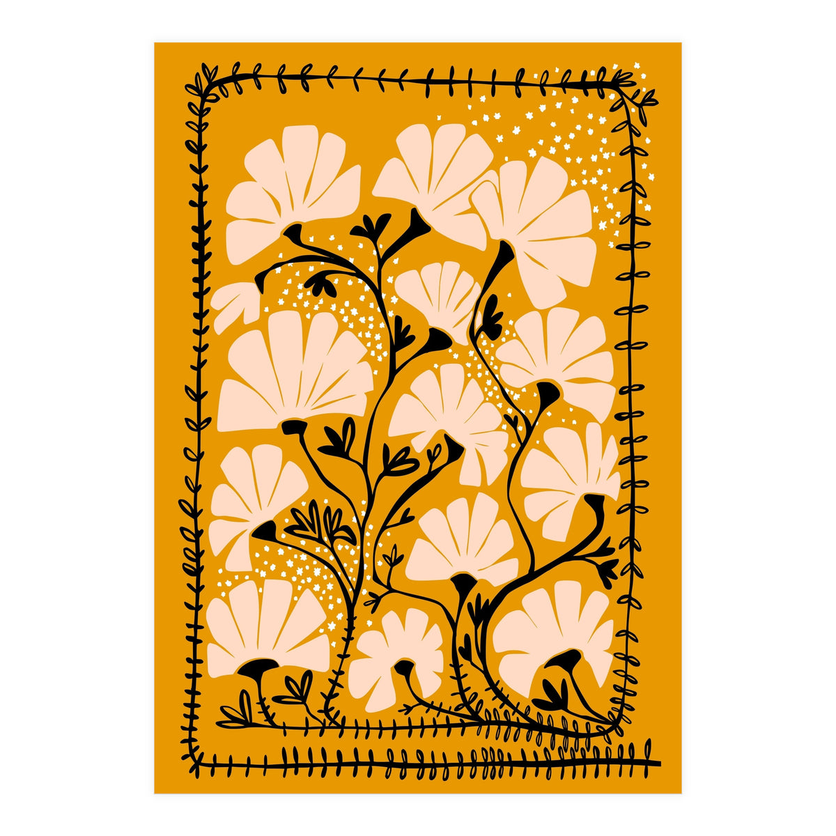 Ever blooming good vibes mustard yellow (Print Only)