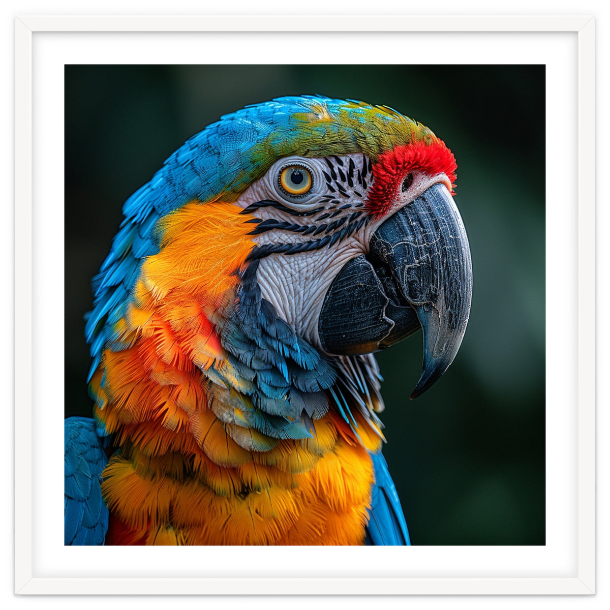 Close Up Of A Colorful Macaw Parrot
