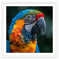 Close Up Of A Colorful Macaw Parrot