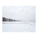 Traces of driving a car on a snowy coast (Print Only) thumbnail