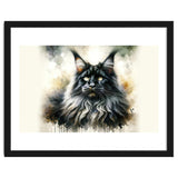 Majestic Long Haired Cat Portrait thumbnail