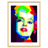 Marilyn Monroe Colorful Illustration Pop Art WPAP thumbnail