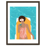 Chilling In The Moment, Eclectic Bohemian Black Woman Of Color, Swimming Pool Afro Fashion Vacation Enjoy Summer thumbnail