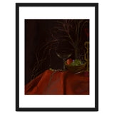 Dark Baroque Still Life Table and Wine oil thumbnail