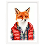 Dapper Fox Portrait Puffer Wild Fashion thumbnail