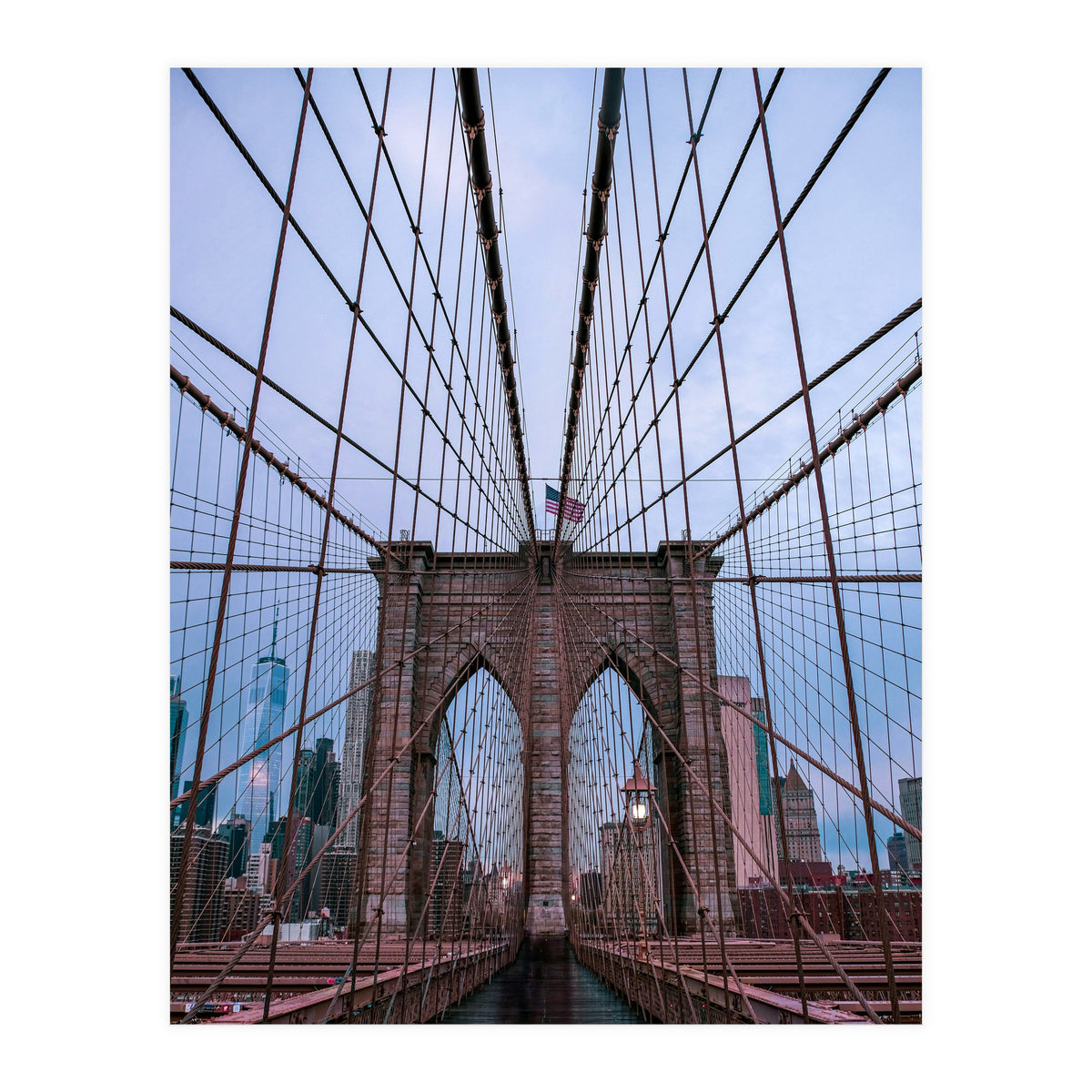 Brooklyn Bridge at Dawn, Iconic New York City Photography (Print Only)