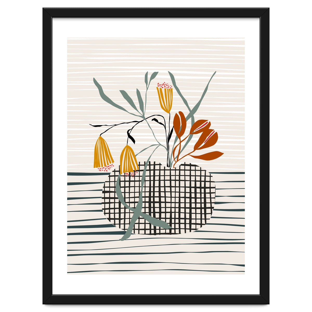 Midcentury vase light