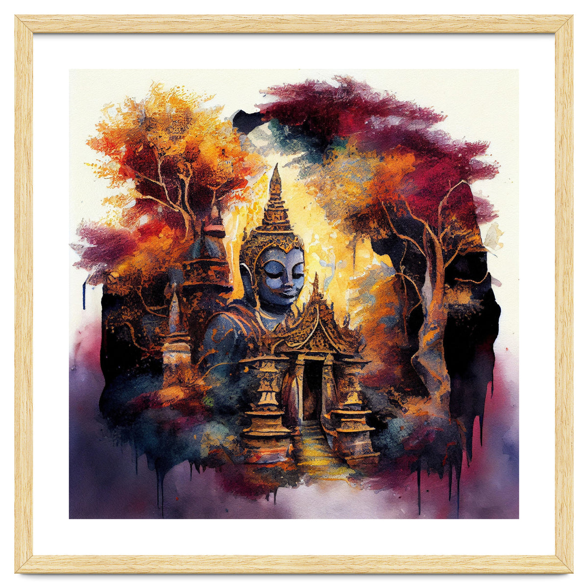 Autumn Forest Buddha Temple